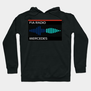 "Blue Flag" Mercedes Radio Message Design Hoodie